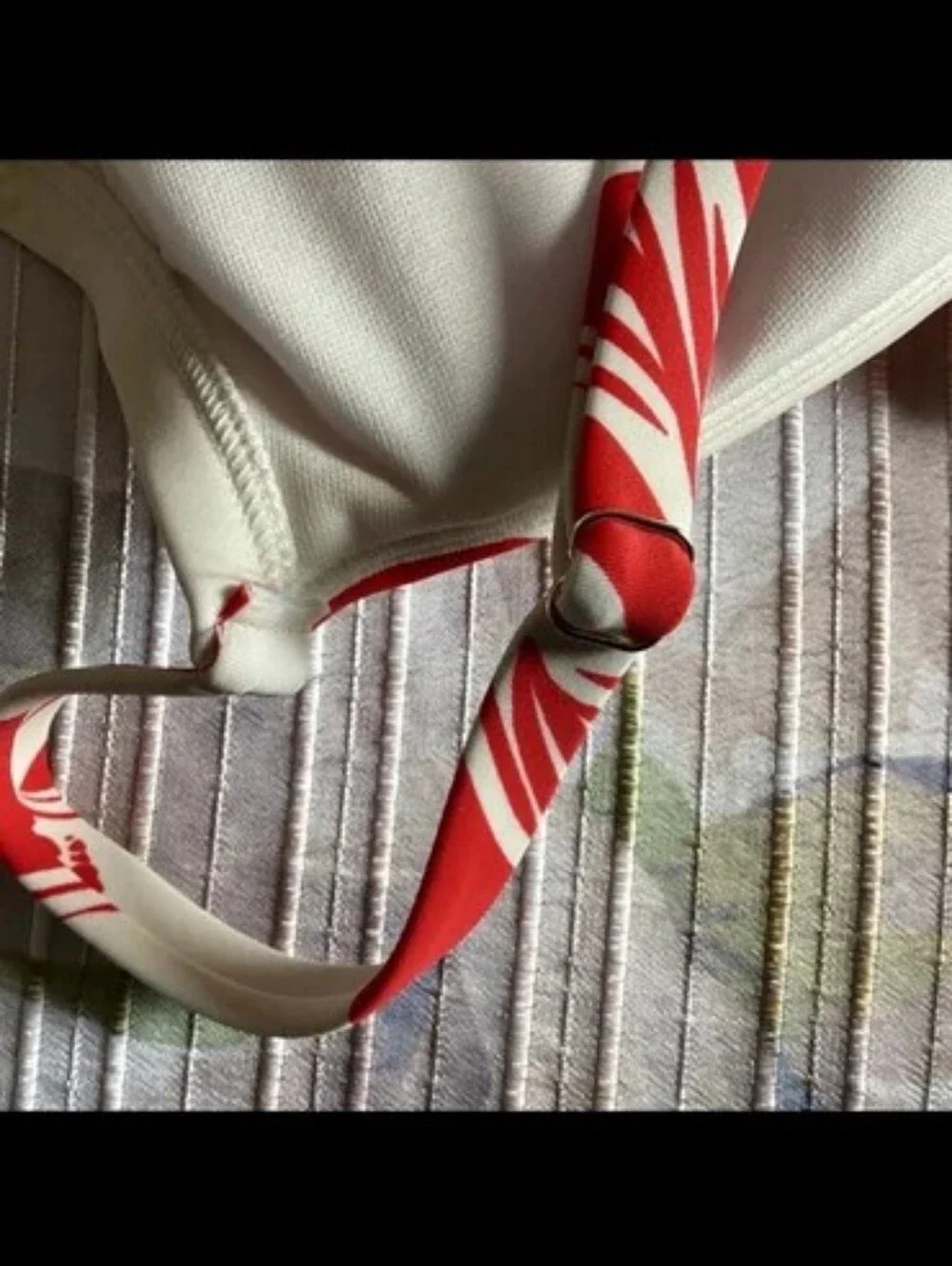 Shade & Shore Red and White Floral Bikini Two-Piece